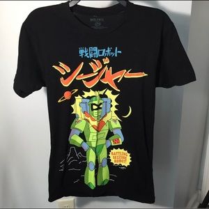 “The Simpsons” Battling Seizure Robots T-Shirt XS